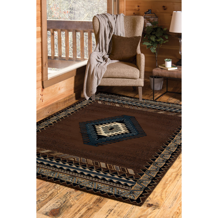 Union Rustic Anko Performance Brown Rug Wayfair